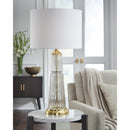  Signature Design by Ashley Bakersboro L430884 Glass Table Lamp IMAGE 2