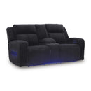  Signature Design by Ashley Forest Lake PC6420218 Power Reclining Loveseat with Console and Adjustable Headrest IMAGE 1