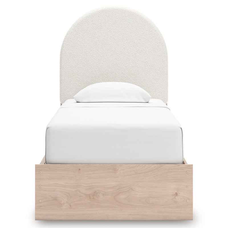 Signature Design by Ashley Arloster PCB1566B4 Twin Upholstered Panel Bed with Storage IMAGE 3