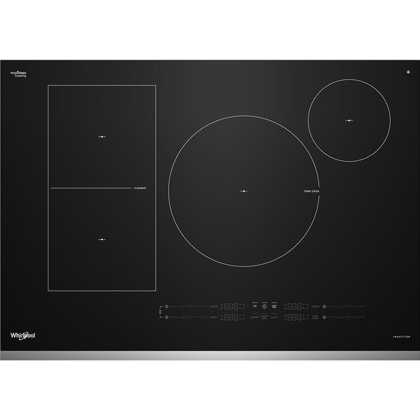 Whirlpool 30-inch Intelligent Built-in Induction Cooktop with Temp Cook™ Technology WCIT7530SS IMAGE 1