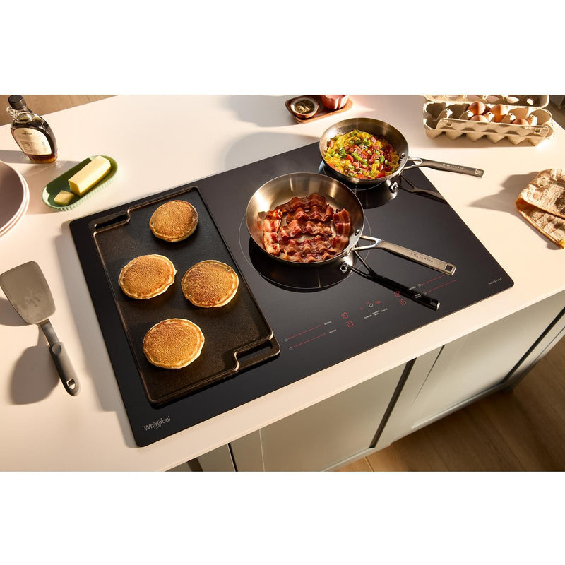 Whirlpool 30-inch Intelligent Induction Cooktop with Temp Cook™ Technology WCIT7030SB IMAGE 3