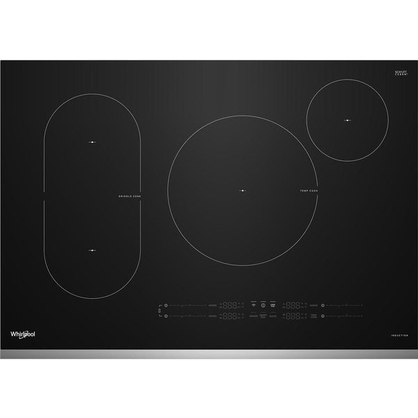 Whirlpool 30-inch Intelligent Induction Cooktop with Temp Cook™ Technology WCIT7030SS IMAGE 1