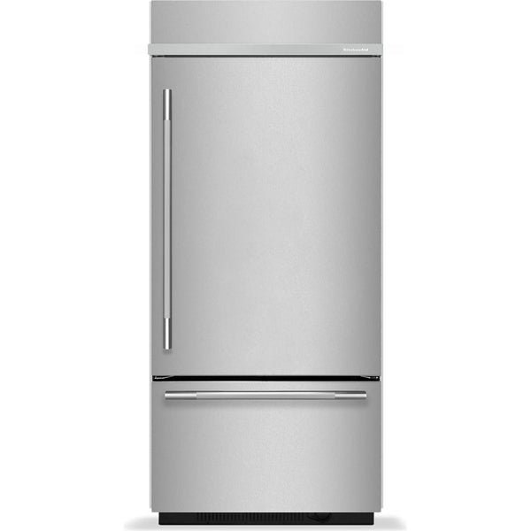 KitchenAid 36-inch, 20.8 cu. ft. Built-in Bottom Freezer Refrigerator KBBR336SPS IMAGE 1