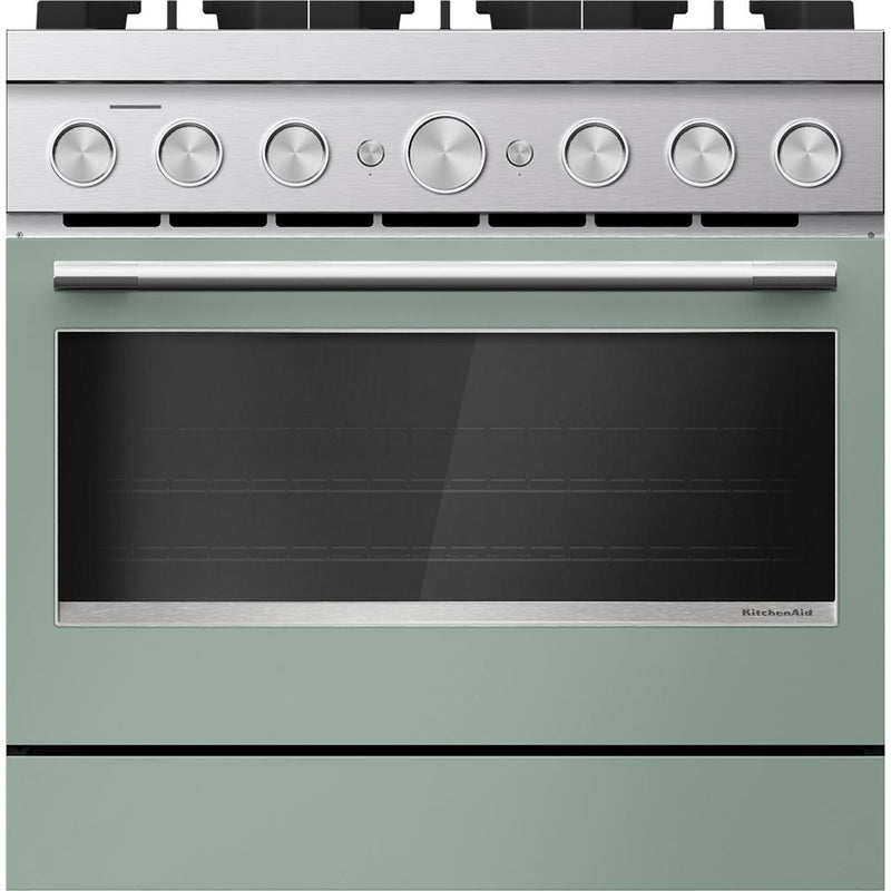 KitchenAid 36-inch Freestanding Commercial-Style Dual-Fuel Range KFDS936SDC IMAGE 1
