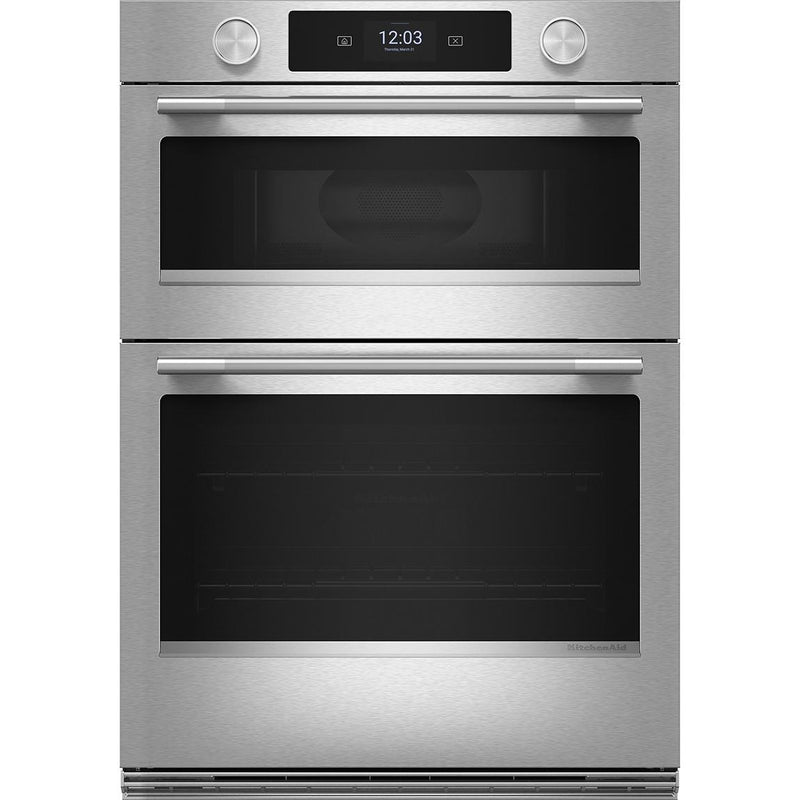 KitchenAid 27-inch Built-in Combination Wall Oven with Microwave Oven with Convection Technology KOEC727SPS IMAGE 1