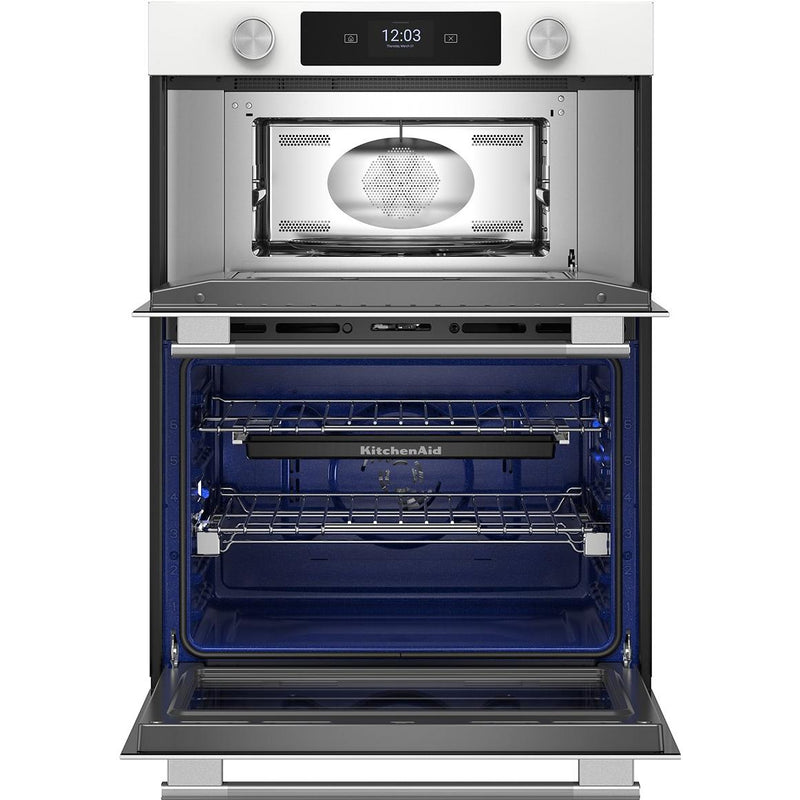 KitchenAid 30-inch Built-in Combination Wall Oven with Microwave Oven with Convection Technology KOEC730SWH IMAGE 2