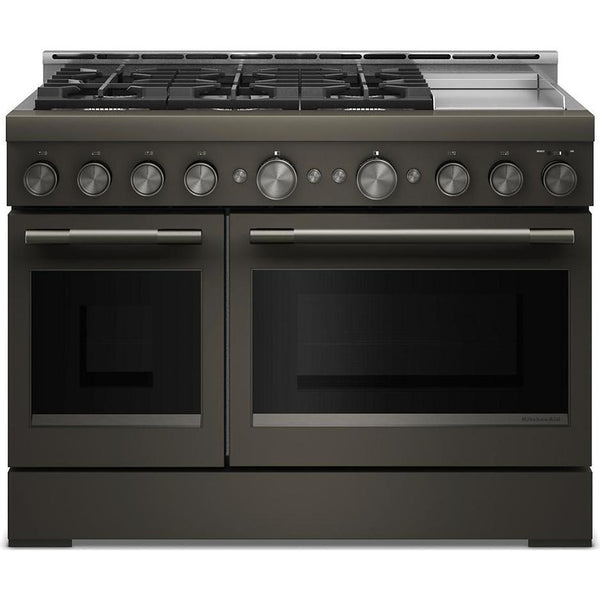 KitchenAid 48-inch Freestanding Gas Range with 6 Burners and Griddle KFGD948SBE IMAGE 1