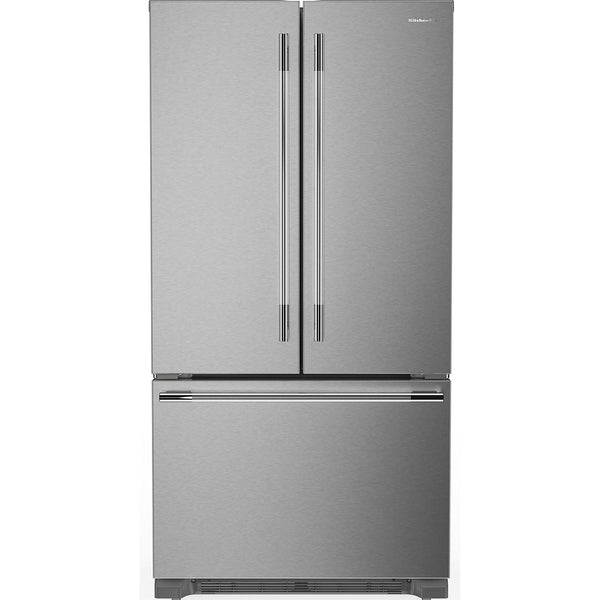  KitchenAid 36-inch, 22 cu. ft. French 3-Door Refrigerator KRFC136TPS IMAGE 1