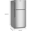  Maytag 30-inch, 19.3 cu. ft. Freestanding Top Freezer Refrigerator with EvenAir™ Cooling Tower MRTX5119SZ IMAGE 7