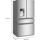 Whirlpool 36-inch, 22 cu. ft. Counter-Depth French 4-Door Refrigerator WRMC5036RZ IMAGE 6