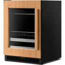  KitchenAid 24" Beverage Center with Glass Door and Wood-Front Racks KUBL524SPA IMAGE 3