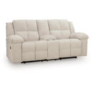  Benchcraft Orlen Reclining Fabric Loveseat with Console 8160294 IMAGE 1