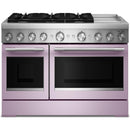  KitchenAid 48-inch Freestanding Commercial-Style Dual-Fuel Range with Griddle KFDD948SWF IMAGE 1