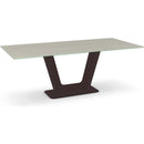  Amisco Amelia 50919|90293 Dining Table - Oxidado/Travertino IMAGE 1