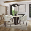  Amisco Amelia 50919|90293 Dining Table - Oxidado/Travertino IMAGE 2