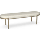  Amisco Capri 30451 Bench - Champagne/Whisper IMAGE 1