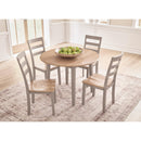  Signature Design by Ashley Harperfeld PCD403-15 Round Drop Leaf Table IMAGE 6