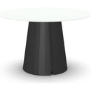  Amisco Round Gemma Dining Table with Glass Top and Pedestal Base 50973/25|90287 IMAGE 1
