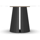  Amisco Round Gemma Dining Table with Glass Top and Pedestal Base 50973/25|90287 IMAGE 2