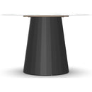  Amisco Round Gemma Dining Table with Glass Top and Pedestal Base 50973/25|90287 IMAGE 3
