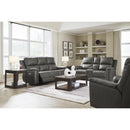  Signature Design by Ashley Bleckley Power Reclining Leather Match Loveseat with Console PCU1200018C IMAGE 13