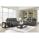  Signature Design by Ashley Bleckley Power Reclining Leather Match Loveseat with Console PCU1200018C IMAGE 9