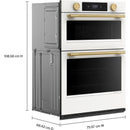  KitchenAid 30-inch, 6.4 cu. ft. Built-in Combination Wall Oven with Microwave Oven with Convection Technology KOEC730SPL IMAGE 7