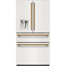  KitchenAid 36-inch, 29.51 cu. ft. Freestanding French 4-Door Refrigerator with Water and Ice Dispensing System KRMF436SPL IMAGE 9