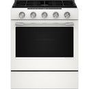  KitchenAid 30-inch Smart Slide-in Gas Range with Convection Cooking Modes and 2-in-1 Burner KSGS530SPL IMAGE 1