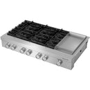  KitchenAid 48-inch Gas Rangetop with Electric Griddle KCGK948TSS IMAGE 11