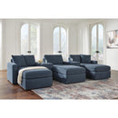  Signature Design by Ashley® Modmax 92121U19 5 pc Sectional and 3 Ottomans - Ink IMAGE 2