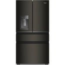  Whirlpool 36-inch, 22 cu. ft. Counter-Depth Freestanding French 4-Door Refrigerator with Nugget Ice WRMC7436TV IMAGE 1