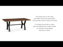Amisco Parade Dining Table with Trestle Base 50566/52|90487/96 EXTERNAL_VIDEO 1